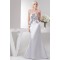 Trumpet/Mermaid Sweetheart Pleats Sweep Train Wedding Dresses 2030874