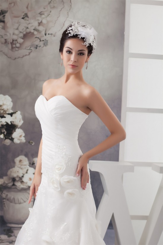 Satin Sleeveless Sweetheart A-Line Lace Wedding Dresses 2030875 Satin Sleeveless Sweetheart A-Line Lace Wedding Dresses 2030875