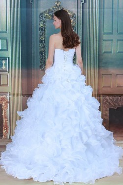 Satin Sleeveless Sweetheart Ball Gown New Arrival Wedding Dresses 2030876