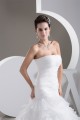 Satin Soft Strapless A-Line Sleeveless Wedding Dresses 2030877
