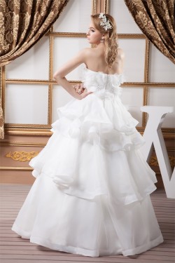 A-Line Sleeveless Satin Soft Sweetheart Floor-Length Wedding Dresses 2030878