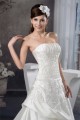 A-Line Sleeveless Satin Strapless Lace Wedding Dresses 2030879 A-Line Sleeveless Satin Strapless Lace Wedding Dresses 2030879