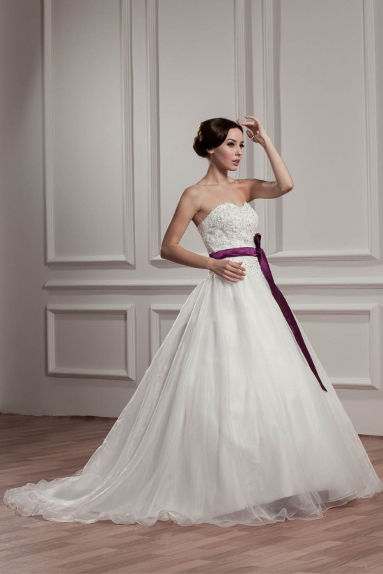 A-Line Sleeveless Satin Taffeta Sweetheart Lace Wedding Dresses 2030881 A-Line Sleeveless Satin Taffeta Sweetheart Lace Wedding Dresses 2030881