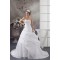 A-Line Soft Satin Taffeta Sleeveless Beaded Lace Wedding Dresses 2030882
