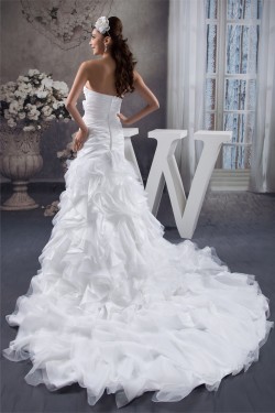 Satin Taffeta Fine Netting Princess Sweetheart Wedding Dresses 2030884