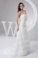 Satin Taffeta Fine Netting Sweetheart A-Line Lace Wedding Dresses 2030885
