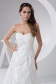 Satin Taffeta Fine Netting Sweetheart A-Line Lace Wedding Dresses 2030885
