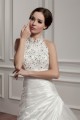 Satin Taffeta Halter A-Line Sleeveless Beaded Lace Wedding Dresses 2030886 Satin Taffeta Halter A-Line Sleeveless Beaded Lace Wedding Dresses 2030886
