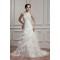 Satin Taffeta Halter A-Line Sleeveless Beaded Lace Wedding Dresses 2030886