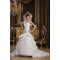 Satin Taffeta Sleeveless A-Line One-Shoulder Sweet Wedding Dresses 2030888