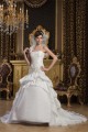 Satin Taffeta Sleeveless A-Line One-Shoulder Sweet Wedding Dresses 2030888 Satin Taffeta Sleeveless A-Line One-Shoulder Sweet Wedding Dresses 2030888