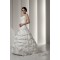 Satin Taffeta Sleeveless Spaghetti Straps Lace Wedding Dresses 2030890
