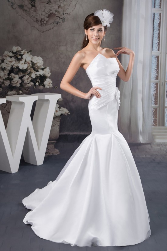 Mermaid/Trumpet Strapless Court Train Wedding Dresses 2030892 Mermaid/Trumpet Strapless Court Train Wedding Dresses 2030892