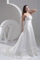 A-Line Strapless Beaded Lace Wedding Dresses 2030894