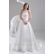 A-Line Strapless Beaded Lace Wedding Dresses 2030894