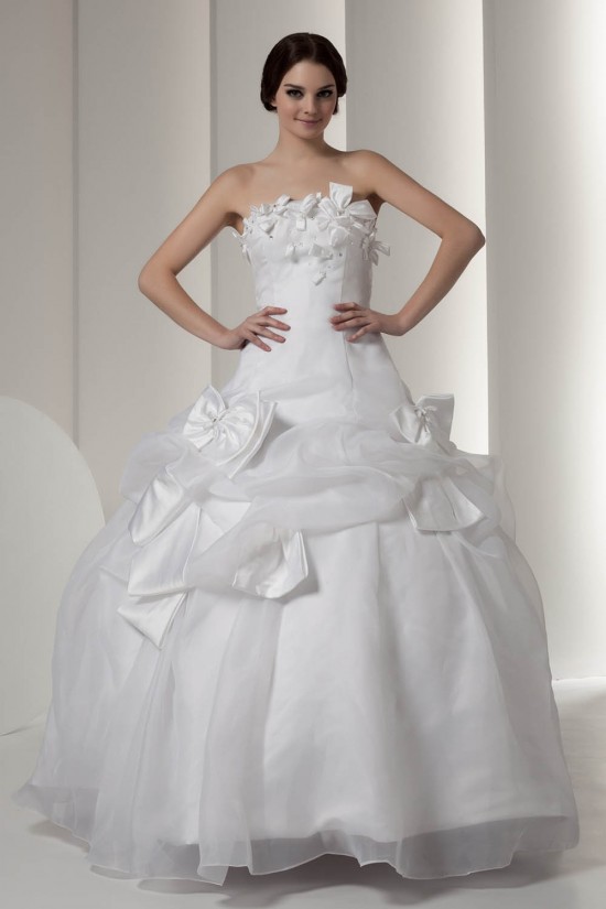 Satin Taffeta Strapless Sleeveless Ball Gown Sweet Wedding Dresses 2030896 Satin Taffeta Strapless Sleeveless Ball Gown Sweet Wedding Dresses 2030896