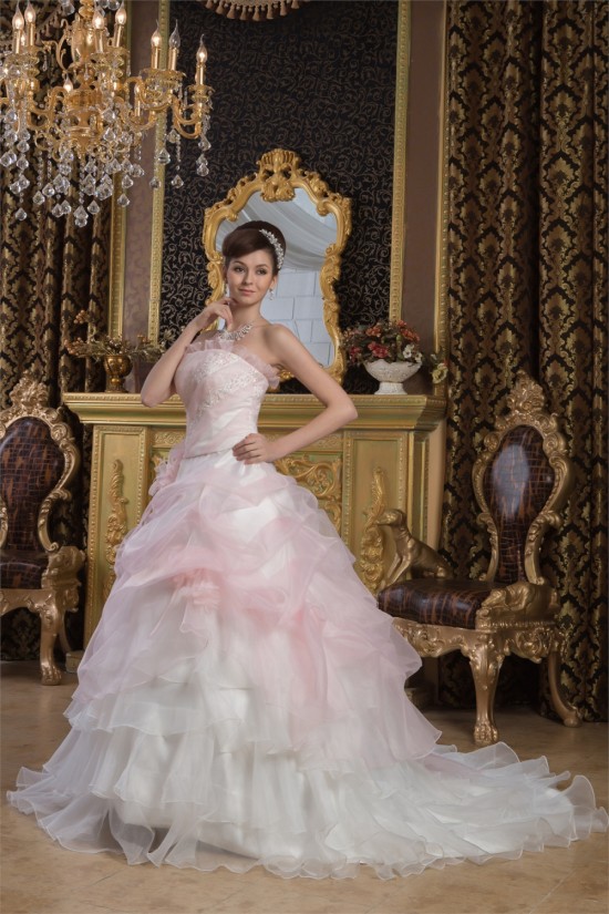 Satin Tulle A-Line Strapless Sleeveless New Arrival Wedding Dresses 2030897 Satin Tulle A-Line Strapless Sleeveless New Arrival Wedding Dresses 2030897