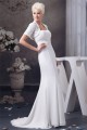 Sheath/Column Sleeveless Strapless Chiffon Wedding Dresses with A Short Sleeve Jacket 2030901 Sheath/Column Sleeveless Strapless Chiffon Wedding Dresses with A Short Sleeve Jacket 2030901