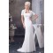 Sheath/Column Sleeveless Strapless Chiffon Wedding Dresses with A Short Sleeve Jacket 2030901