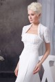 Sheath/Column Sleeveless Strapless Chiffon Wedding Dresses with A Short Sleeve Jacket 2030901 Sheath/Column Sleeveless Strapless Chiffon Wedding Dresses with A Short Sleeve Jacket 2030901