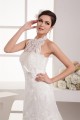 Sheer Mermaid/Trumpet Satin Lace Sleeveless New Arrival Wedding Dresses 2030902
