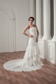 A-Line Satin Taffeta Lace Spaghetti Straps Sweet Wedding Dresses 2030908