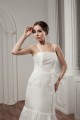 A-Line Satin Taffeta Lace Spaghetti Straps Sweet Wedding Dresses 2030908