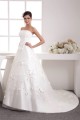 A-Line Strapless Satin Netting Wedding Dresses 2030910 A-Line Strapless Satin Netting Wedding Dresses 2030910