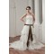 Sleeveless A-Line Strapless Satin Taffeta Best Wedding Dresses 2030911
