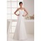 Sheath/Column Sweetheart Chiffon Sweep Train Wedding Dresses 2030913