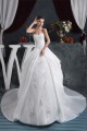 Ball Gown Sweetheart Chapel Train Beaded Lace Wedding Dresses 2030917