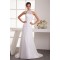 Sheath/Column Sleeveless Chiffon Fine Netting Sheer Beaded Wedding Dresses 2030918
