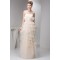 Sheath/Column Strapless Floor-Length Tiered Beautiful Wedding Dresses 2030922