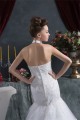 Sleeveless Halter Mermaid/Trumpet Satin Organza Lace Wedding Dresses 2030923 Sleeveless Halter Mermaid/Trumpet Satin Organza Lace Wedding Dresses 2030923