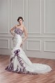 Sleeveless Mermaid/Trumpet Strapless Organza Taffeta Wedding Dresses 2030927