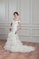 Sleeveless Off-the-Shoulder A-Line Satin Organza Wedding Dresses 2030928