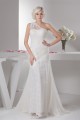 A-Line Sleeveless One-Shoulder Lace Wedding Dresses 2030930 A-Line Sleeveless One-Shoulder Lace Wedding Dresses 2030930