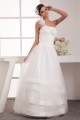 A-Line One-Shoulder Taffeta Netting Floor-Length Wedding Dresses 2030931 A-Line One-Shoulder Taffeta Netting Floor-Length Wedding Dresses 2030931