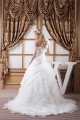 Sleeveless Satin eaded Lace BA-Line One-Shoulder Wedding Dresses 2030933 Sleeveless Satin eaded Lace BA-Line One-Shoulder Wedding Dresses 2030933