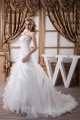 Sleeveless Satin eaded Lace BA-Line One-Shoulder Wedding Dresses 2030933 Sleeveless Satin eaded Lace BA-Line One-Shoulder Wedding Dresses 2030933