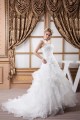 Sleeveless Satin eaded Lace BA-Line One-Shoulder Wedding Dresses 2030933 Sleeveless Satin eaded Lace BA-Line One-Shoulder Wedding Dresses 2030933