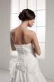 A-Line Strapless Chapel Train Sleeveless Satin Lace Wedding Dresses 2030934 A-Line Strapless Chapel Train Sleeveless Satin Lace Wedding Dresses 2030934