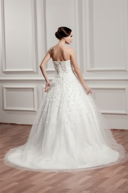 Sleeveless Satin A-Line Sweetheart Most Beautiful Wedding Dresses 2030935