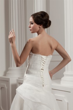 Sleeveless Satin A-Line Sweetheart Beautiful Wedding Dresses 2030936