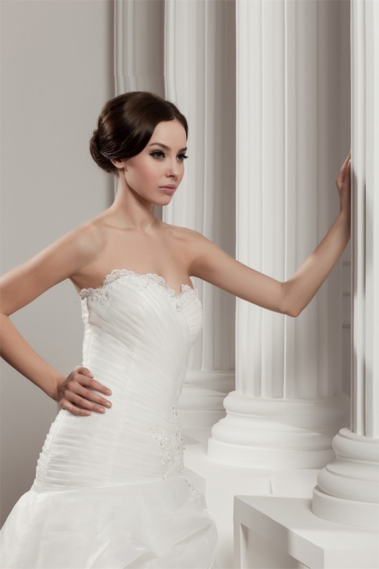 Sleeveless Satin A-Line Sweetheart Beautiful Wedding Dresses 2030936 Sleeveless Satin A-Line Sweetheart Beautiful Wedding Dresses 2030936