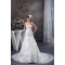 Sleeveless Satin Lace A-Line Strapless Beautiful Wedding Dresses 2030937