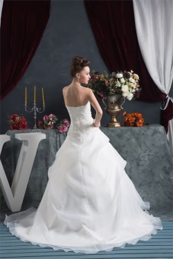 Sleeveless Satin Satin Organza Sweetheart Lace Wedding Dresses 2030943
