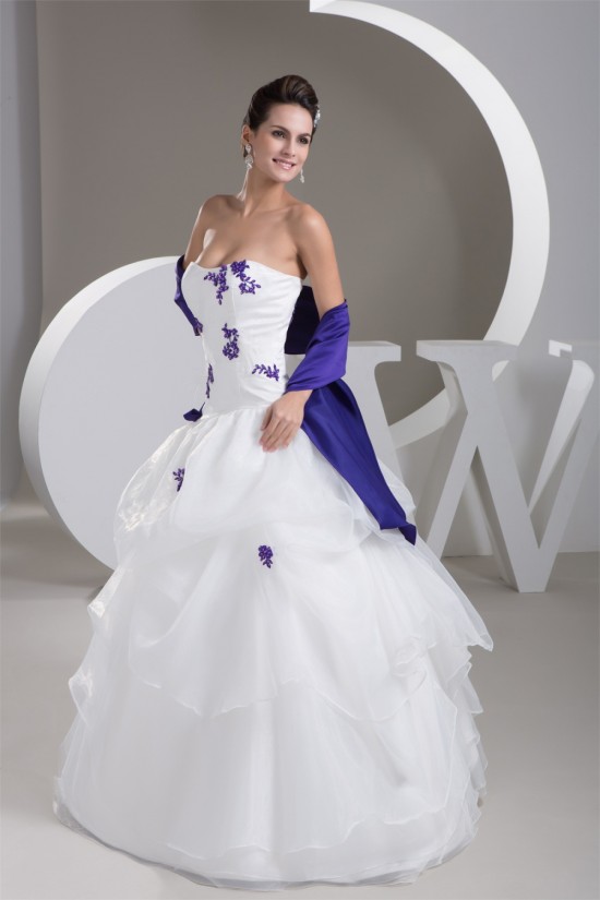 Ball Gown Sleeveless Strapless Floor-Length Wedding Dresses 2030944 Ball Gown Sleeveless Strapless Floor-Length Wedding Dresses 2030944