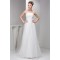 Sleeveless Sheath/Column Strapless Satin Lace Sweet Wedding Dresses 2030952