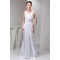 Trumpet/Mermaid Sleeveless Silk like Satin V-Neck Wedding Dresses 2030955
